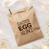 Sachets En Papier Typographie de la chasse aux oeufs de Pâques (Coupé)