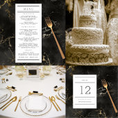 Sachets En Papier Typographie moderne chic noir & blanc