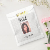 Sachets En Papier Typographie Noire Moderne Et Diplôme Photo (Scellé)