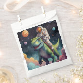 Sachets En Papier Un astronaute sur Dino dans l'espace (Coupé)