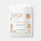 Sachets En Papier Un Baby shower Automne Un Peu Citrouille (Devant)