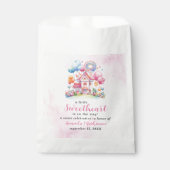 Sachets En Papier Un Baby shower-bonbons un peu amoureux (Devant)