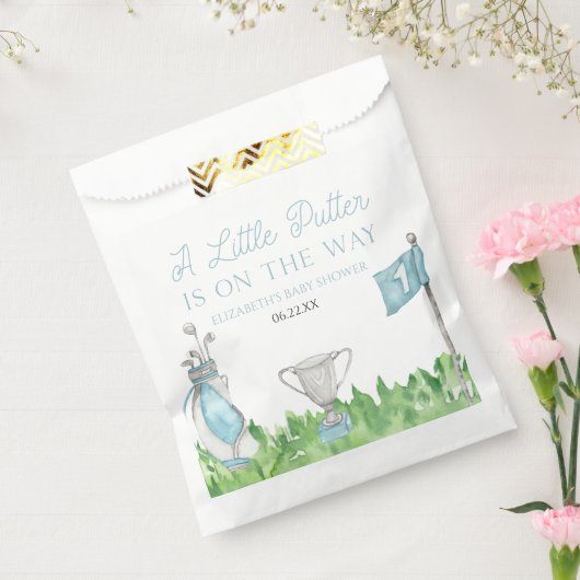 Sachets En Papier Un Baby shower De Golf Un Peu Bleu (Scellé)