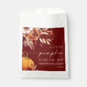 Sachets En Papier Un Baby shower Floral Un Peu Citrouille Rusty Burg (Devant)