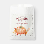 Sachets En Papier Un Baby shower Un Peu Citrouille Automne Rustique (Devant)