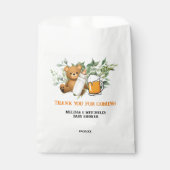 Sachets En Papier Un bébé brasse de la bière d'ours en peluche merci (Devant)