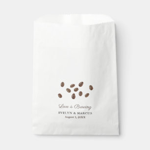 Sachets En Papier Un Bébé Brasse Du Baby shower De Café