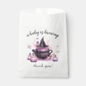 Sachets En Papier Un bébé brasse un Baby shower d'Halloween (Devant)