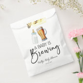 Sachets En Papier Un Bébé Brasse Une Bouteille Baby shower De Verre  (Scellé)