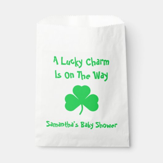 Sachets En Papier Un Charme Chanceux Est En Route (Devant)