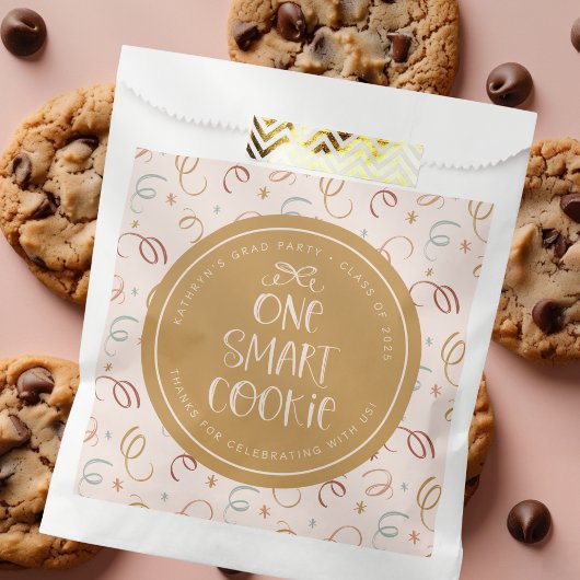Sachets En Papier Un Cookie Intelligent Cute Confetti Custom Grad Pa