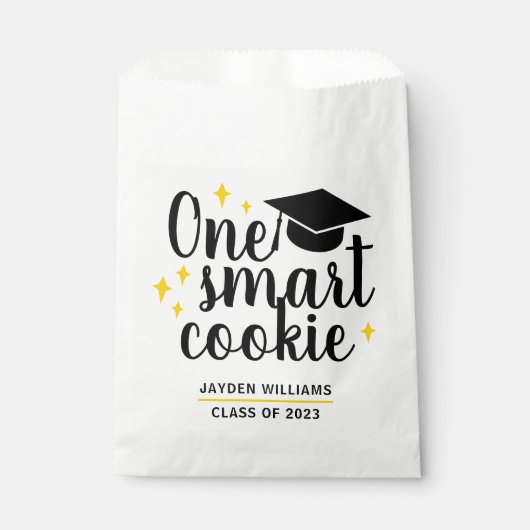 Sachets En Papier Un cookie intelligent Graduation personnalisée (Devant)