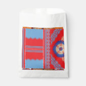 Sachets En Papier un design d'un motif rouge et bleu (Devant)