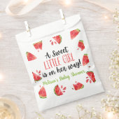 Sachets En Papier Un doux Baby shower de pastèque pour petite fille (Coupé)