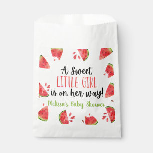Sachets En Papier Un doux Baby shower de pastèque pour petite fille