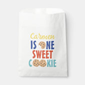 Sachets En Papier Un doux biscuit coloré premier anniversaire (Devant)