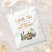 Sachets En Papier Un heureux Camper aquarelle Woodland 1er anniversa (Coupé)