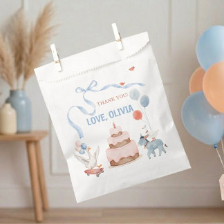 Sachets En Papier Un Joyeux Anniversaire de Canard Premier Âge en Aq