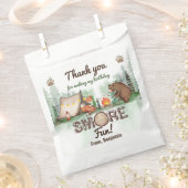 Sachets En Papier Un Joyeux Camper Bear Forest Anniversaire Favorise (Coupé)