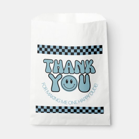 Sachets En Papier Un joyeux garçon de 1er anniversaire (Devant)