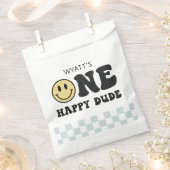 Sachets En Papier Un joyeux Mec Sourire Visage premier anniversaire (Coupé)