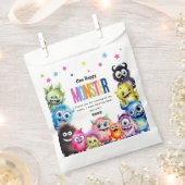 Sachets En Papier Un joyeux Monster Kids Merci (Coupé)