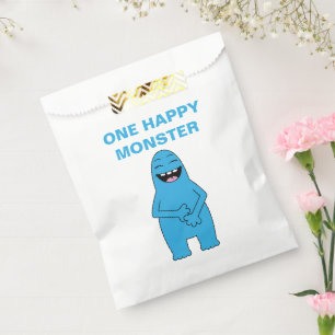 Sachets En Papier Un joyeux monstre Halloween Anniversaire Texte per