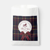 Sachets En Papier Un joyeux petit Baby shower cheval rocheux Merci (Devant)