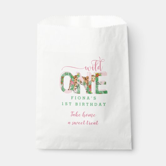 Sachets En Papier Un léopard sauvage premier anniversaire (Devant)