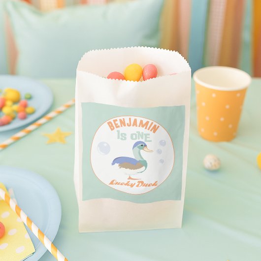 Sachets En Papier Un Lucky Duck & Bubbles Premier Anniversaire Paste