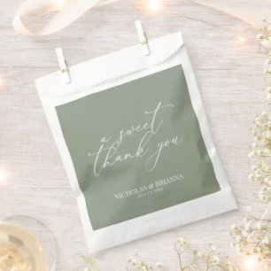 Sachets En Papier Un Mariage Boho Vert Merci doux