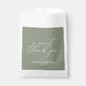 Sachets En Papier Un Mariage Boho Vert Merci doux (Devant)