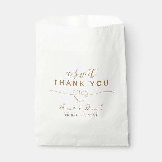 Sachets En Papier Un Mariage de Merci doux (Devant)
