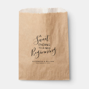 Sachets En Papier Un Mariage sucré Débutant Barre de bonbons Buffet 