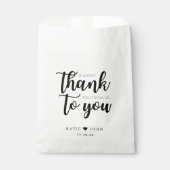 Sachets En Papier Un Merci doux de nous à vous Mariage (Devant)