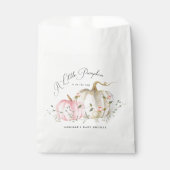 Sachets En Papier Un petit Baby shower de fille Citrouille (Devant)