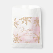 Sachets En Papier Un petit Baby shower de Wonderland Winter Flocon d (Devant)