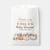 Sachets En Papier Un petit Citrouille est en route - Baby shower (Devant)