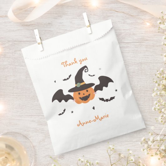 Sachets En Papier Un petit Citrouille fait la fête d'anniversaire (Coupé)