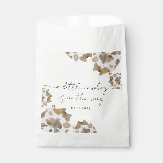 Sachets En Papier Un petit cowboy est sur le chemin (Devant)