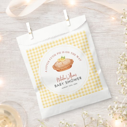 Sachets En Papier Un petit gâteau est en chemin baby shower (Coupé)