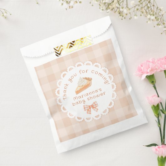 Sachets En Papier Un petit Merci à Baby shower à tarte (Scellé)