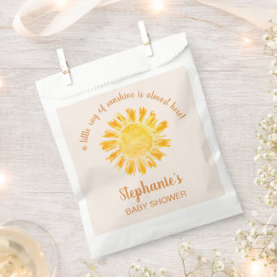 Sachets En Papier Un Petit Rayon De Baby shower Soleil