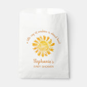 Sachets En Papier Un Petit Rayon De Baby shower Soleil (Devant)