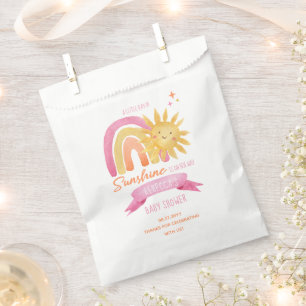 Sachets En Papier Un petit rayon de soleil Baby shower fille