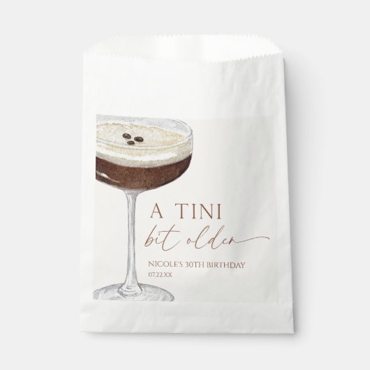 Sachets En Papier Un Tini Un Peu Plus Ancien Expresso Martini Annive (Devant)