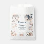 Sachets En Papier Under The Sea Animals Birthday Party (Devant)