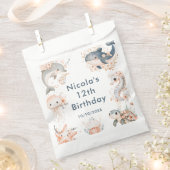 Sachets En Papier Under The Sea Animals Birthday Party (Coupé)