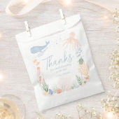 Sachets En Papier Under the Sea Birthday Merci pour les brise-vent (Coupé)