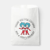 Sachets En Papier Une chose deux | Twins Anniversaire Favoriser (Devant)